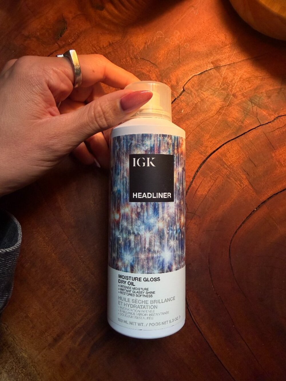 IGK Headliner Moisture Gloss Dry Oil | Shine + Frizz Control | Lightweight Hair